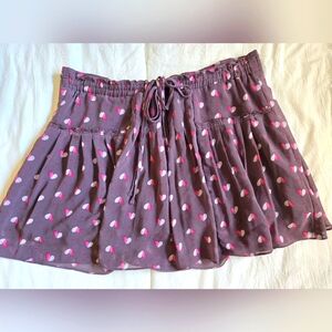American Eagle Outfitters Heart Pattern Skirt Size Small